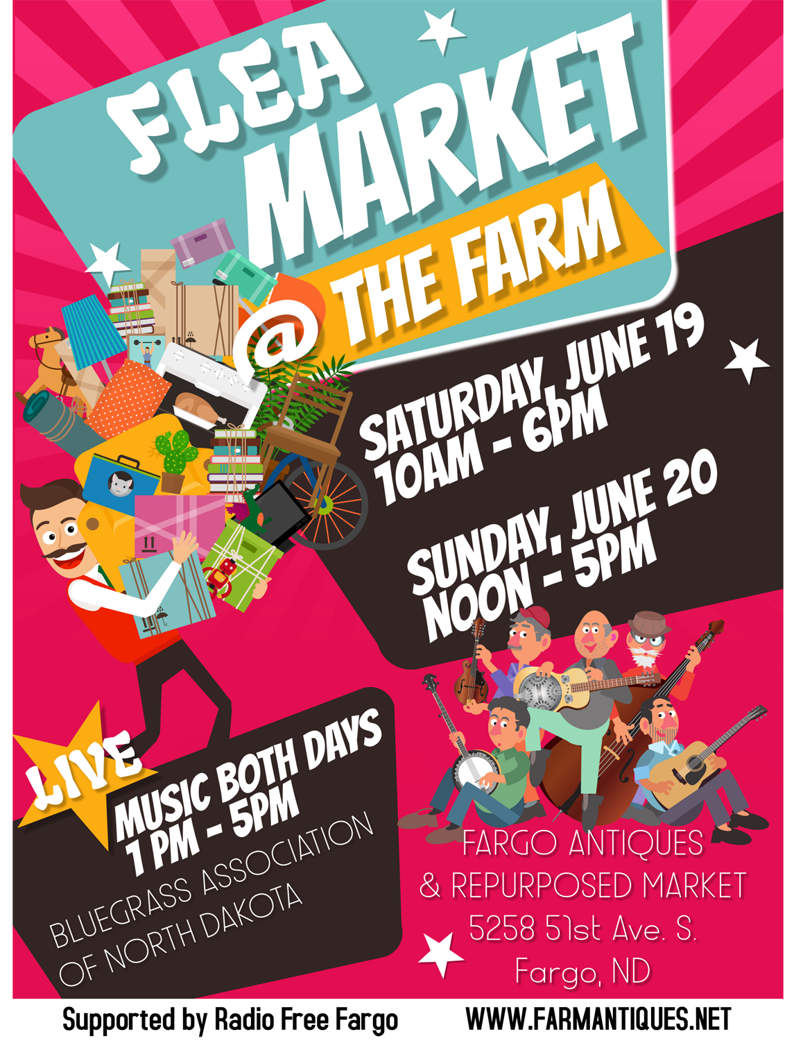 Sales & Music At The Fargo Flea Market!
